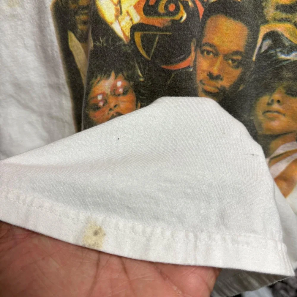 Vintage Essence Music Festival Concert T Shirt Mens XL 2002 White Band Tee